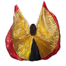 Isis Wings Costume Belly Dance Adult Kids Wings Of Isis Belly Dance One Piece 360 Isis Wings And Sticks Multi Color 2024 - buy cheap