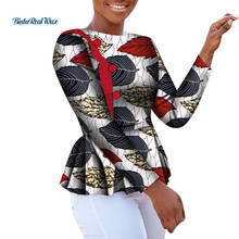 Dashiki Women African Clothing Top Shirt Bazin Riche African Print N Neck Long Sleeve Top Shirts African Women Clothes WY6688 2024 - buy cheap