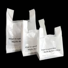 Sacolas plásticas para compras 50 pol., sacolas para transporte de alimentos, coletes, presentes, sacolas de embalagem 2024 - compre barato