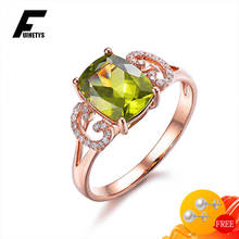 Classic Ring 925 Silver Jewelry Geometric Emerald Zircon Gemstones Accessories Open Finger Rings for Women Wedding Engagement 2024 - buy cheap