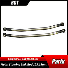 RGT EX86100 RC Parts Metal Steering Link Rod 123.15mm R86039 for 1/10 Remote Control Climbing Cars Crawler Original Accessories 2024 - buy cheap