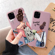 Cool Girl Woman Phone Case For iPhone 11 Pro XS Max XR X 8 7 6 6S Plus SE 2020 12 Case Soft TPU Fashion Cover Capa Fundas 2024 - buy cheap