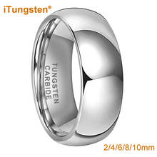 iTungsten 2mm 4mm 6mm 8mm 10mm Tungsten Carbide Finger Ring Men Women Couple Engagement Wedding Band Trendy Jewelry Confirm Fit 2024 - buy cheap