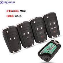 jingyuqin 10ps Remote Car Key for Chevrolet Malibu Cruze Aveo Spark Sail 2/3/4 Buttons 433/315MHz Control Alarm Fob 2024 - buy cheap