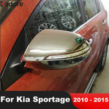 For Kia Sportage 2010-2015 Chrome Door Rearview Mirror Decoration Cover Trim Stickers Exterior Accessories Car Styling 2pcs 2024 - buy cheap