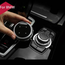 Оригинальная Автомобильная Мультимедийная крышка с кнопками наклейки iDrive для BMW 1, 3, 5, 7 серии X1, X3, F25, X5, E70, X6, E71, F30, F10, F07, E90, F11, E92, F20 2024 - купить недорого