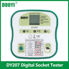 DUOYI DY207 Digital Display Smart Socket Tester Switch Safety Detector Circuit Tester Polarity Voltage Detector Breaker Finder 2024 - buy cheap