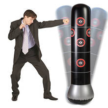 1.5M/1.6M New Inflatable Stress Punching Tower Bag Boxing Pillar Tumbler Fight Column Punching Bag Fitness Tool With Pump 2024 - buy cheap