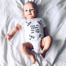 2021 New fashion Newborn baby clothes baby boy girl Rompers short-sleeved letter Jumpsuit Infant Toddler clothing roupas de 2024 - buy cheap