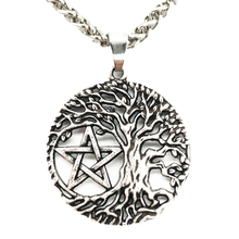 Nostalgia Tree Of Life Pentacle Pentagram Necklace Wicca Pagan Talisman Jewelry 2024 - buy cheap