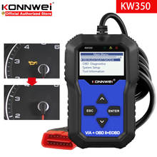 Konnwei kw350 obd2 scanner automotivo para vw audi skoda assento sistema completo diagnosticar srs abs ebp óleo redefinir odb ferramenta de diagnóstico do carro 2024 - compre barato
