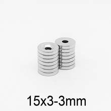 5/10/20/50/100PCS 15X3-4 mm Round Strong Powerful Magnets 15X3 With Hole 15x3-5mm Disc Countersunk Neodymium Magnet 15*3-3 N35 2024 - buy cheap