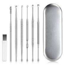 6Pcs/Set Stainless Steel Ear Pick Wax Remover Cleaner Ear pick Curette Ear Spoon Earwax Clean Cleaning Tool черпак 2024 - buy cheap