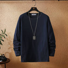 Camiseta de algodón a la moda para hombre, ropa de verano de manga larga, de gran tamaño, informal, 5XL 2024 - compra barato