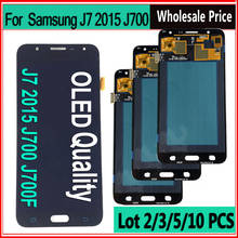 Wholesale 2/3/5/10 OLED Display For Samsung Galaxy J7 J700 J700F LCD Touch Screen Digitizer Assembly For Samsung J7 OLED Screen 2024 - buy cheap