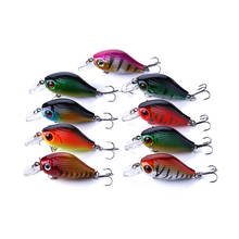 HENGJIA-anzuelos de Pesca, aparejos de Wobblers, Crankbait isca Artificial, señuelo de Pesca flotante, 55mm, 8,3G, 1 unidad 2024 - compra barato