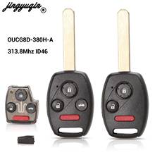 jingyuqin Car Remote Key for Honda Odyssey S0084-A Accord CIVIC STREAM  2003-2007 OUCG8D-380H-A 313.8MHz with ID46 (7961) Chip 2024 - buy cheap