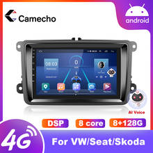 Camecho multimedia 9 inch Car Stereo Radio Android 10 GPS Wireless Carplay/Auto 4G/AM/RDS For VW Passat MK5 MK6 Jetta Golf Polo 2024 - buy cheap
