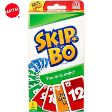 Mattel SKIP BO UNO Card Game Family Gathering Entertainment UNO Board Game Fun Poker Playing Cards for Kids Birthday Gift 2024 - buy cheap