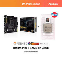 NEW AMD Ryzen 7 5800X R7 5800X CPU Processor+ ASUS TUF GAMING B450M PRO II  Motherboard DDR4 3466MHz All New But Without Cooler 2024 - buy cheap