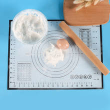 Антипригарный силиконовый коврик для выпечки с измерениями пищевой силиконовый кондитерский коврик для разминания выпечки прокатки для теста и помадки 2024 - купить недорого