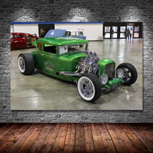 Pintura moderna 1930 Ford Modelo A Coupe Hot Rod Old School Low Retro Car Posters lienzo arte de pared impresiones para decoración de la habitación del hogar 2024 - compra barato