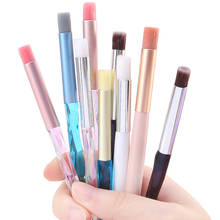 1pcs Nail Brush Pen UV Gel Gradient Bloom Nail Art Painting Wood Handle Nylon Hair Black White Red Draw Manicure Nail Tool 2024 - buy cheap