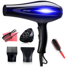 Secador de cabelo elétrico, 220v, alta potência, 2000w, salão de beleza, cabeleireiro, estilo, 45g 2024 - compre barato