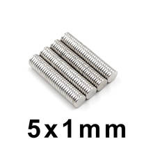20/50/100/Pcs 5x1mm Neodymium Magnet NdFeB Round Super Powerful Strong Permanent Magnetic imanes Disc Fridge Magnet 5*1 2024 - buy cheap