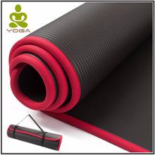 10MM Extra Thick 183cmX61cm High Quality NRB Non-slip Yoga Mats For Fitness Tasteless Pilates Gym Exercise Pads with Bandages 2024 - купить недорого