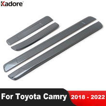 Door Sill Scuff Plate Cover For Toyota Camry 70 2018 2019 2020 2021 2022 Stainless Door Pedal Protector Guard Car Accessories 2024 - buy cheap