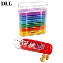 Weekly 7 Days Pill Box 28 Compartments Pill Organizer Plastic Medicine Storage Dispenser Cutter Drug Cases For Home Travel New 2024 - buy cheap