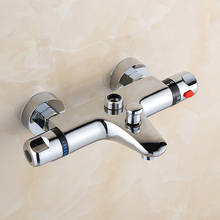 Bathroom Bath Shower Faucets Water Control Valve Wall Mounted Ceramic Thermostatic Valves Mixer Faucet Tap Chuveiro Banheiro 2024 - buy cheap