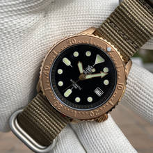 SD1996S Steeldive Brand Khaki Nato Strap Bronze Bezel 200M Waterproof Sapphire Glass Automatic Dive Watch NH35 Movement 2024 - buy cheap