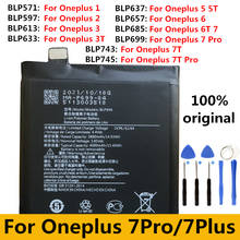 Bateria original para celular oneplus, produto novo, blp571, 597, 613, 633, 637, 657, 699, 685, 1, 2, 3t, 5, 5t, 6, 6t, 7, 7t pro 2024 - compre barato