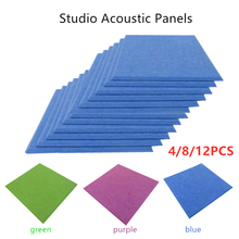 Painel acústico de estúdio, 4/300 peças, 300x x 9mm, placa impermeável de poliéster, com absorção sonora 2024 - compre barato