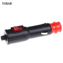 New Arrival 1PCS 12V-24v High Power Male Car Cigarette Lighter Socket Plug Connector With Red On/off Switch 2024 - buy cheap