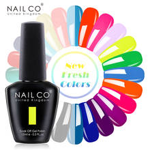 NAILCO 15ml Summer Obvious Fresh Fluorescence Color Series Gel Nail Polish Design Nail Art Glitter Manicure Set UV/LED Nails Gel 2024 - buy cheap