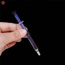1ml Glass Syringe Injector Lab Glassware Sampler Blue Capacity:1mL Syringe caliber:4mm 2024 - buy cheap