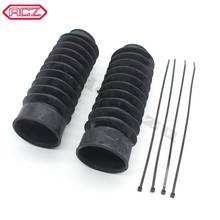 Motorcycle Front Black Silicone 49MM Gator Fork Tubes Boots for Harley Davidsion Softail Dyna Wide Glide 2024 - buy cheap