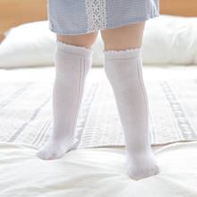 10 пара/лот; Длинные носки без пятки для новорожденных; Теплые очень мягкие носки до колена для маленьких принцесс 2024 - купить недорого