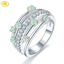 Natural Opal 925 Silver Ring for Women Real Gemstone Sterling Silver Women's Ring Classic Design Exquisite Style Anniversary 2024 - купить недорого