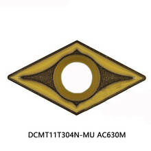 100% original DCMT11T304N-MU ac630m dcmt11t304 dcmt 11t304 inserções de carboneto para aço inoxidável torno cortador ferramentas torneamento 2024 - compre barato