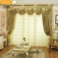 Custom European-Style Curtain Self-Adhesive Luxury Water Wave Curtain Living Room Bedroom Luxury European-Style Curtain 2024 - buy cheap