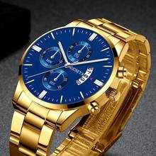 Luxury Fashion Men's Stainless Steel Quartz Watch Men's Business Calendar Watch Watch for Men Relojes Para Hombre 2024 - buy cheap
