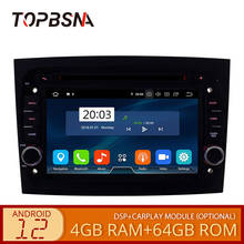 TOPBSNA 1 din Android 9,0 автомобильный dvd-плеер для Fiat Doblo 2015 2016 gps навигационная система радиоприемник стерео USB wifi 2G + 16G аудио 2024 - купить недорого