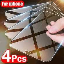 Закаленное стекло для iPhone 12, 7, 8, 6 Plus, 3 шт., Защита экрана для iPhone X, XS, XR, 11, 12 Pro Max, 12 Mini, защитное стекло 2024 - купить недорого