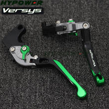 For Kawasaki VERSYS 1000 2015-2019 Laser Logo(Versys) Green+Titanium 8 Colors New CNC Adjustable Motorcycle Brake Clutch Levers 2024 - buy cheap