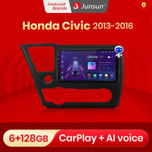 Junsun V1 pro AI Voz 2 din Android Auto Radio para Honda Civic 9 2013 - 2016 Auto Radio Multimedia GPS pista Carplay 2din dvd 2024 - compra barato