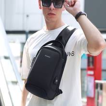 Xiaomi модная уличная Мужская нагрудная сумка, сумка через плечо, повседневная сумка через плечо, зарядка через USB, противоугонная сумка для локомотива 2024 - купить недорого